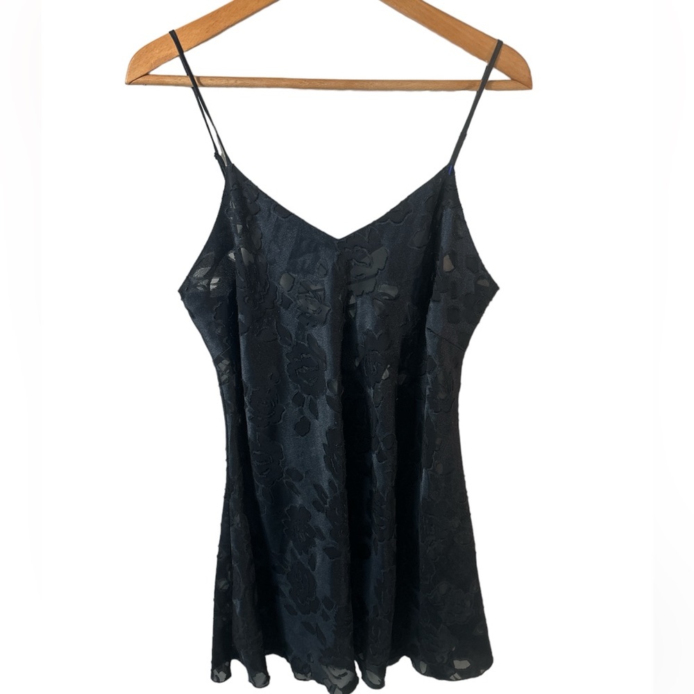 Victoria's Secret Gold Label Vintage Large Nightie Lace up Sexy Black Romantic